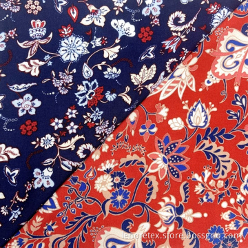 100% Rayon Woven 60s viskos digitalt tryckt tyg